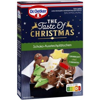 Dr. Oetker Backmischung Christmas Schoko-Ausstechplätzchen