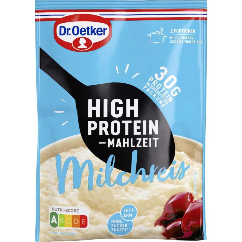 High Protine Rice Dr. Oetker High Protein Meal Rice Pudding – buy online now! Dr. Oetke ...