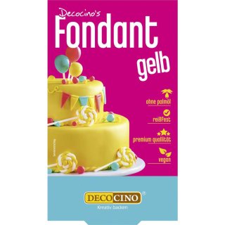 Decocinos Fondant Yellow 250g