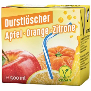 Durstlöscher Apfel/Orange/Zitrone 0,5l