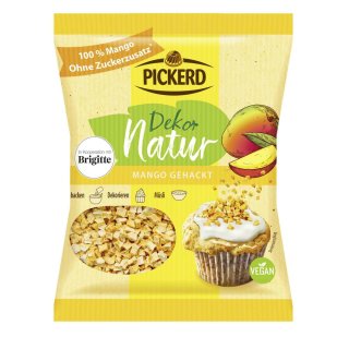 Pickerd Dekor Natur Mango gehackt 15g