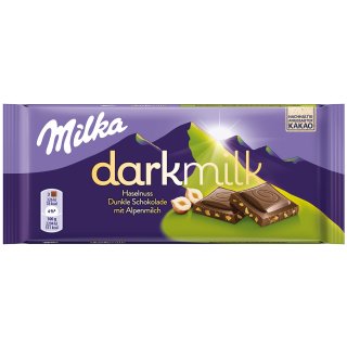 Milka Dark Milk Haselnuss 85g