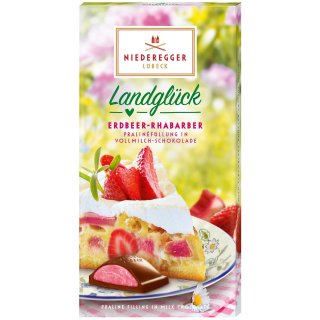 Niederegger Chocolate Bar Strawberry-Rhubarb