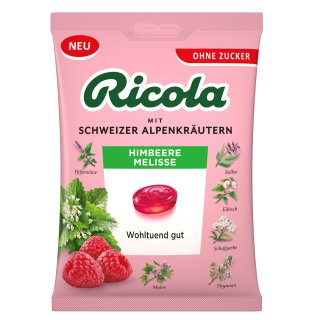 Ricola Himbeere Melisse zuckerfrei 75g