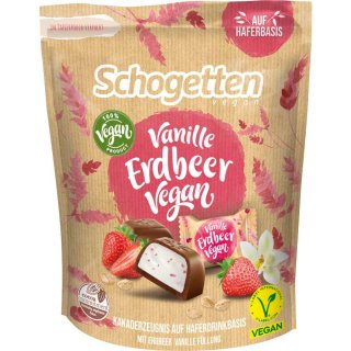 Schogetten Vegan Vanilla Strawberry 125g