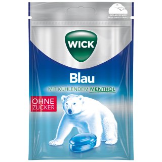 Wick Blau ohne Zucker 72g
