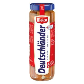 Meica Deutschländer 6 knackige Würstchen (330g Glas)