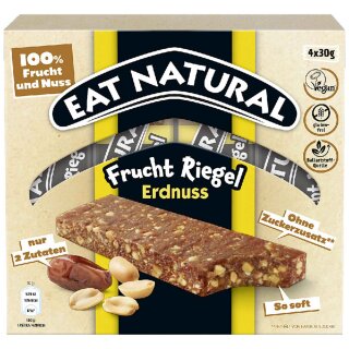 Eat Natural Peanut Fruit Bar 4x30g