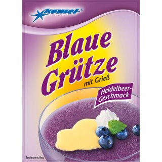 Komet Porridge with Semolina Blueberry