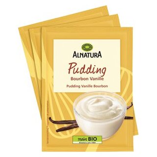 Organic Pudding Mix Bourbon Vanilla vegan 3x40g