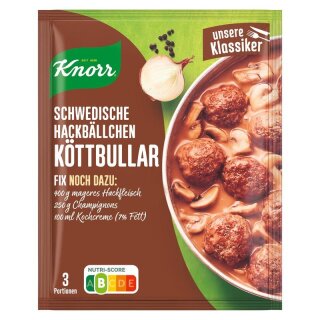 Knorr Fix Schwedische Hackbällchen Köttbullar