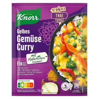 Knorr Fix Gelbes Gemüse Curry