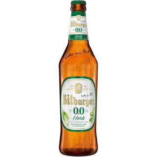 Bitburger 0.0% Herb Pils Alcohol-free 0.5l
