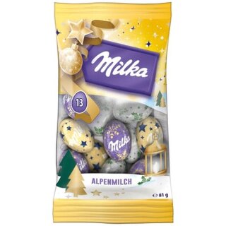 Milka Weihnachts-Kugeln Alpenmilch Design Edition 81g