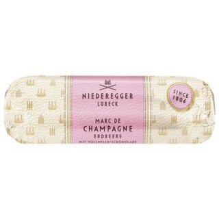 Niederegger Marzipan Loaf Marc de Champagne Strawberry 125g