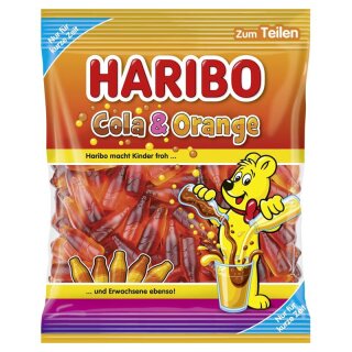 Haribo Cola & Orange Fruit Gums 175g