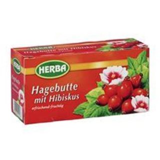 Herba rosehip tea with hibiscus