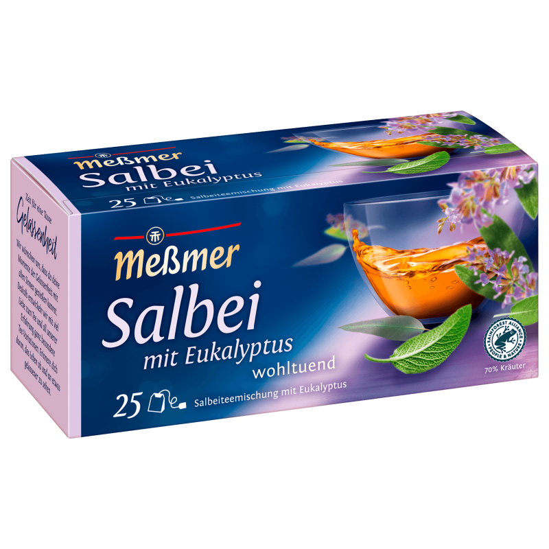 Meßmer herbal tea sage blend with eucalyptus – buy online now! Messme ...