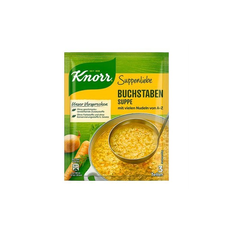 Knorr Suppenliebe Buchstaben Suppe 2 34
