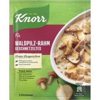 Knorr Fix Waldpilz-Rahm Geschnetzeltes