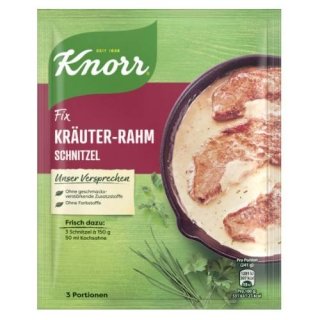 Knorr Fix Kr&auml;uter-Rahm Schnitzel